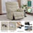 27" Seat Wide Oversized Power Recliner Zero Gravity with High Backrest, Anti-Tip Design-931159762