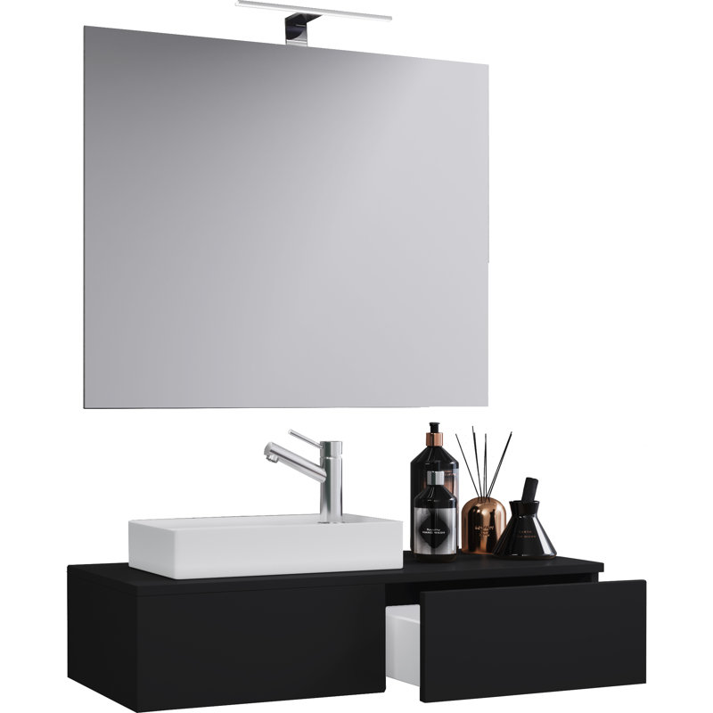 Anacani Bathroom Furniture Suite, Black
