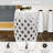 White Ceramic Patio Table With Stool, 13"x18", Woven , Strong & Stylish Deck End Solid Charming