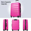 Valise Hardshell 4 pièces + valise à roulettes avec verrou TSA - 16 "+ 20" + 24 "+ 28" bagages-133052496