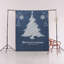 Tapis bleu à motif de sapin bleu-406612872