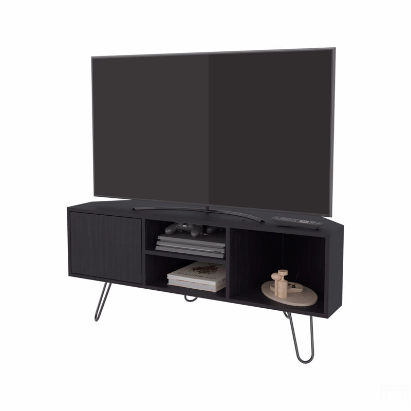 Meuble télé 1 porte avec rangement ouvert