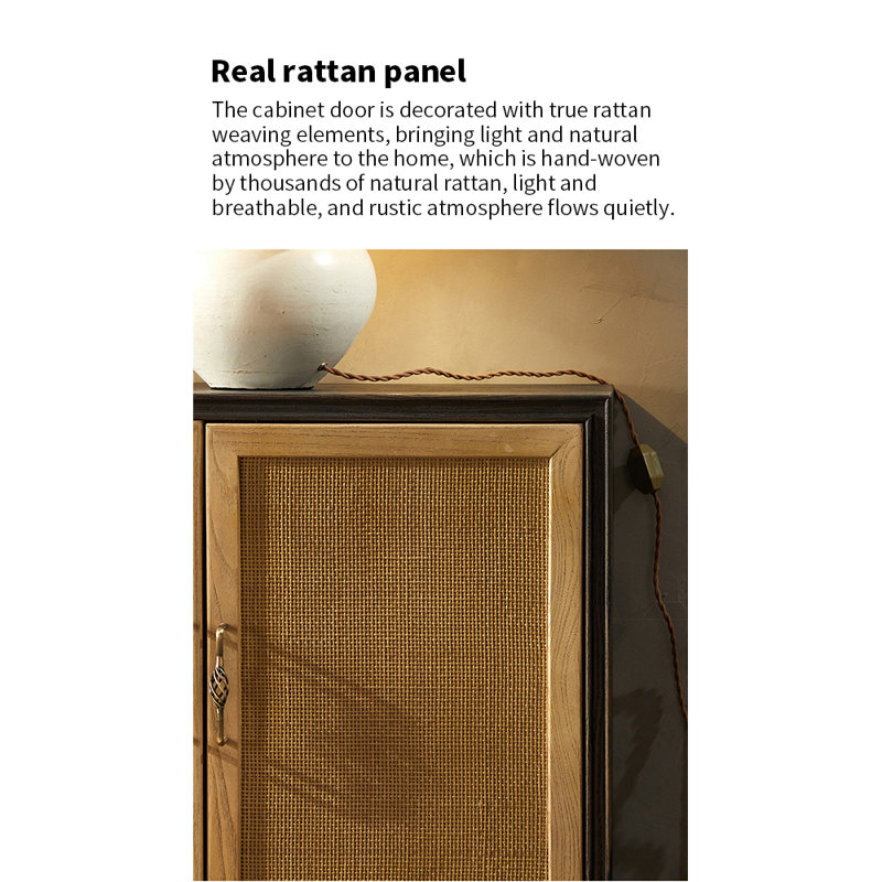 Rattan To Make Old Accent Cabinets
