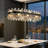 12 - Light 35.43'' Dimmable Rectangle K9 Crystal Chandelier Modern Ceiling Light-1269015607-1269015606