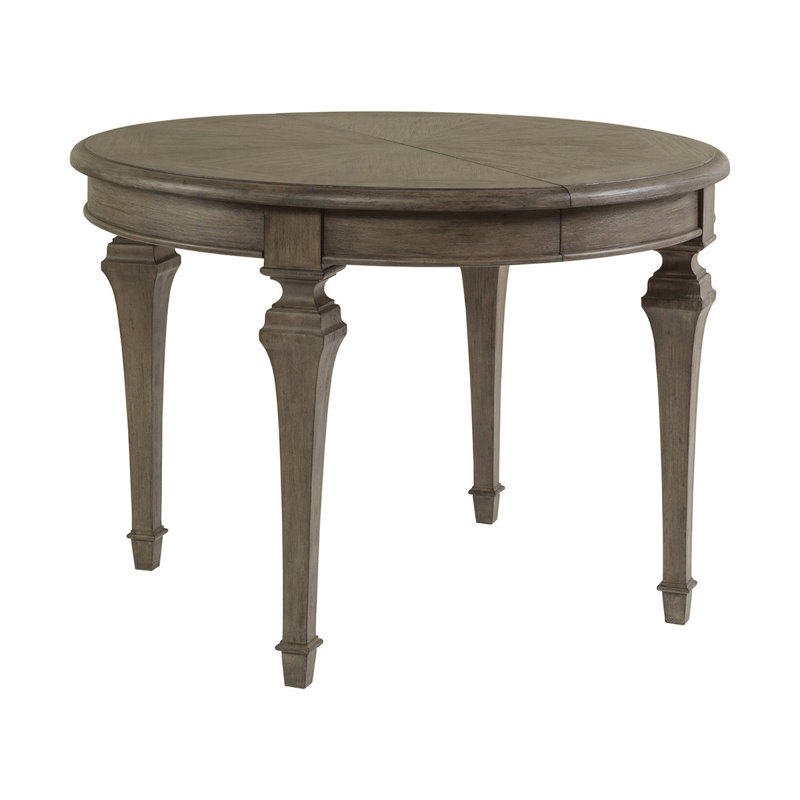 Apertif 5 Piece Extendable Mahogany Solid Wood Dining Set, Grigio