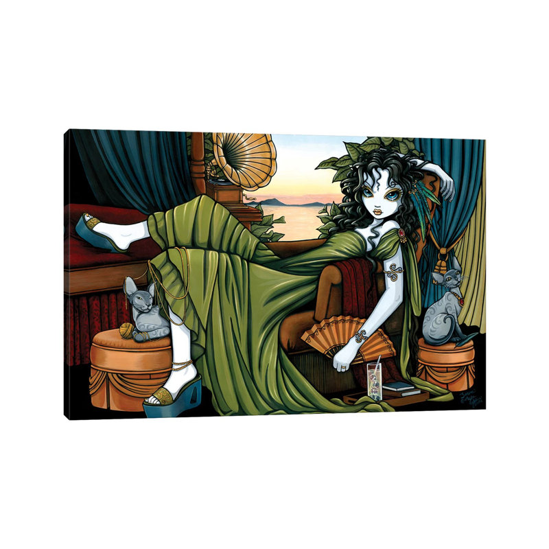 Serena par Myka Jelina - peinture sur toile tendue, H 18 po x l 26 po x P 1,5 po