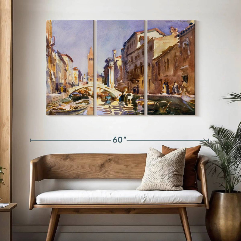 Rorry Venetian Canal 1913, 32" H x 50" W