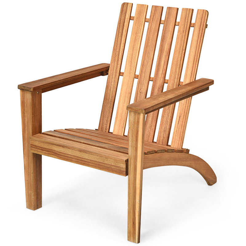 Pudsey Outdoor Adirondack Chair, Natural