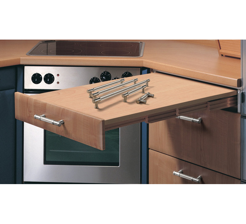  Retro Knurled Non-Slip Handle Multipack, 3", Satin Nickel
