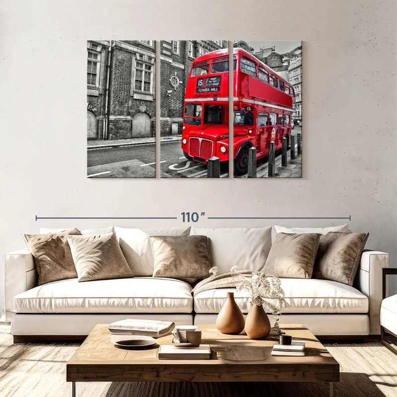 Mehar Pop Double Decker Bus, 48" H x 74" W