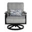 Holland Cushioned Lounge Swivel Rocker w/One Accent Pillow