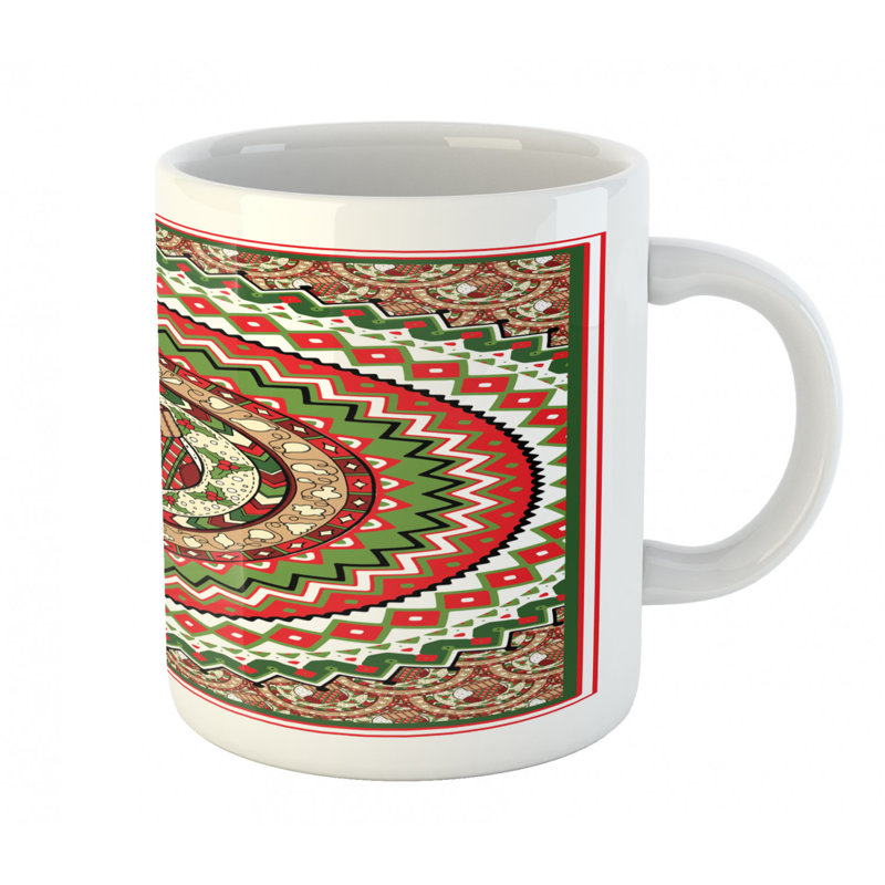 Grande tasse à café à gui baies chaussette