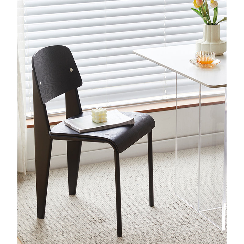 Petit tabouret de dossier Creamy, Brun