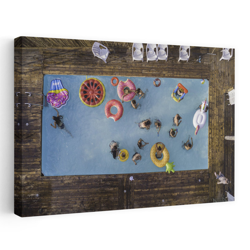 Décoration murale tropicale estivale pour s'amuser à la piscine, H 12 po x l 18 po