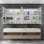 LED Lighted Medicine Cabinet With Mirror, 72*32Inches Bathroom Mirror Cabinet With Lights,Recessed Or Wall Mounted, 3 Colour Temperaturesanti-Fog
