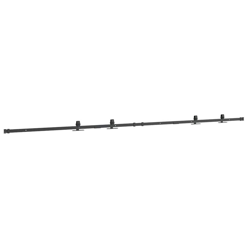 Afet Mini Sliding Barn Door Push, Black, 200cm