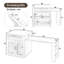 128 cm W Kitchen Island with-1833681667