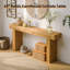 Console 63 po en bois massif - Table de ferme rustique, conception rectangulaire étroite