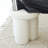 Wesley Ivory Boucle Stool