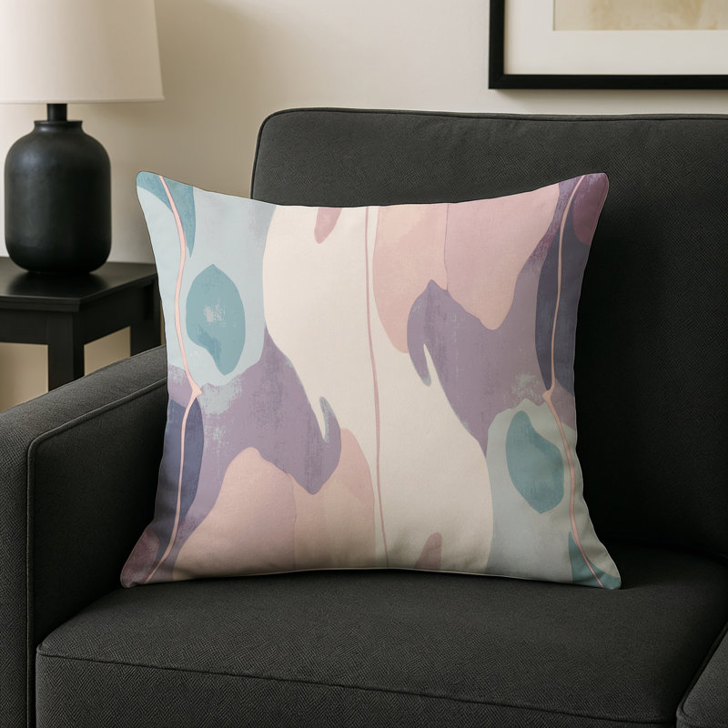 Tranquil Streams Indoor And Outdoor Throw Pillow, Square 18"