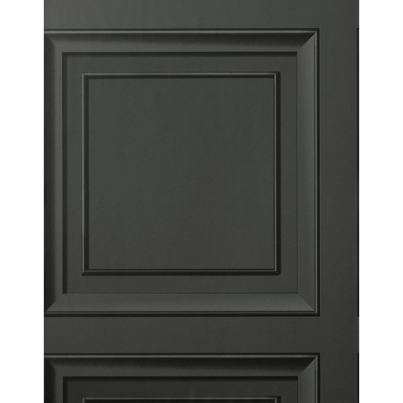 Distinctive Square Feature Wallpaper, Dark Grey