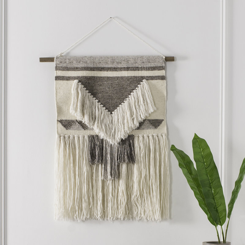 Suspension murale en laine