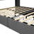 Bed Frame With LED, 4 Under-Bed Portable Storage Drawers, Wings Headboard Design-6159414-6159413