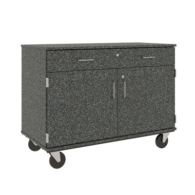 Mobile 2 Compartment Manufactured Wood Classroom Cabinet