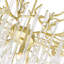 Lustre moderne 26 po en or pour vestibule, 6 lumières avec base G9-184914481