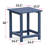 All - Weather Folding Chair And Table , Patio Lawn For Outdoor Recreation, Navy Blue, Heat , Stackable Small Gardens Of 2, Garden, Backyard, Balcony, Ergonomic Design, Water Resistance-490276212