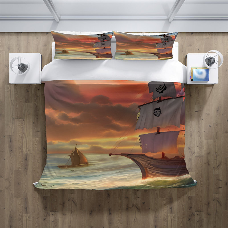 Abstract Duvet Cover, King Duvet Cover + 2 King Shams