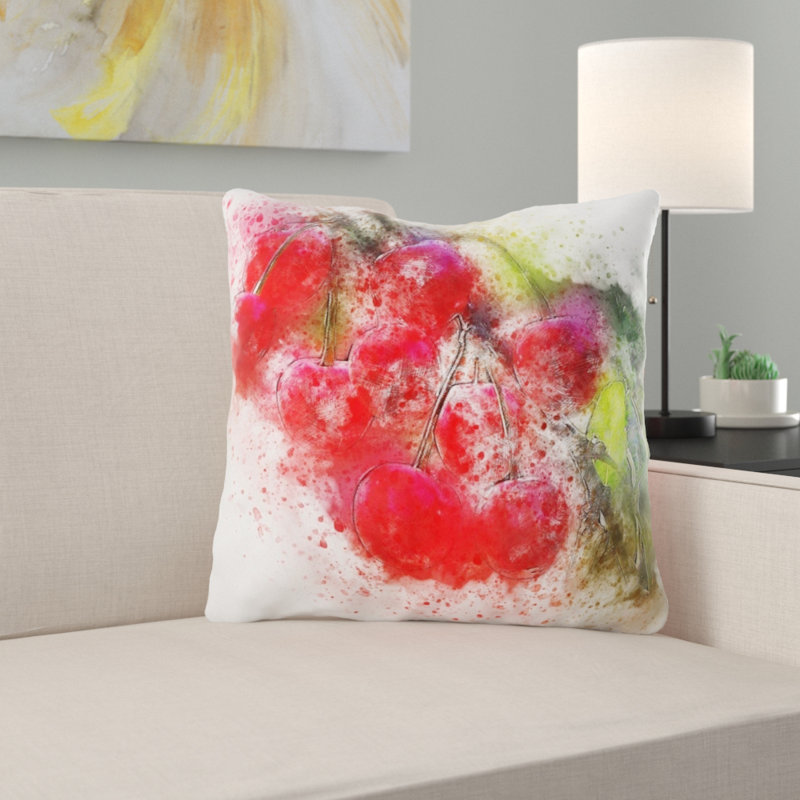 Outdoor Reversible Throw Pillow, Microsuede, Indoor