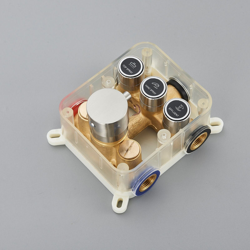 Thermostatic All-In-One Kit with Rough in-Valve