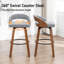 Swivel Upholstered Counter Stool-727801736