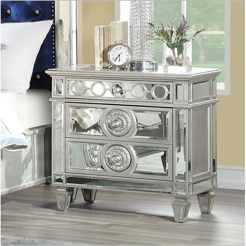 Table de chevet Glam Luxury, Clair