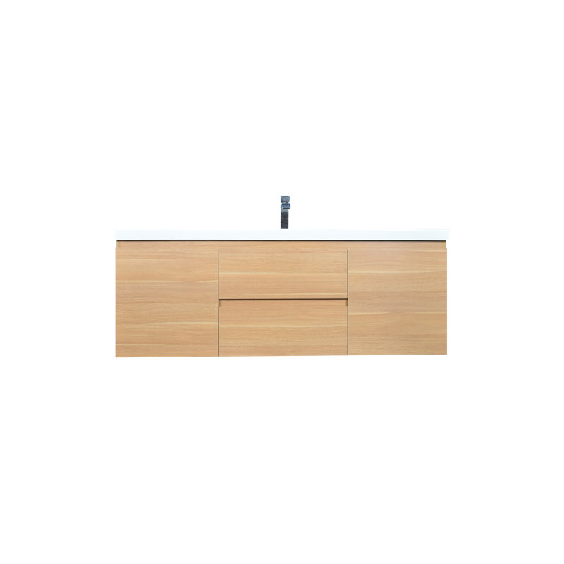 58.5'' Single Bathroom Vanity Base Only, White Oak