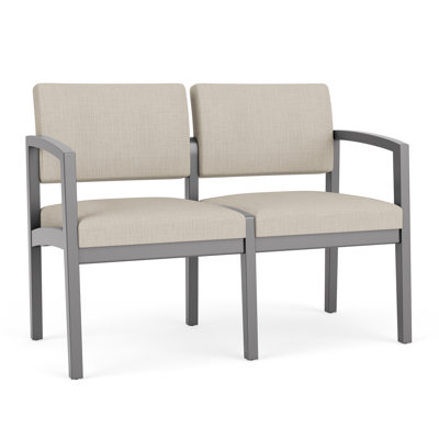 Lenox Wood Waiting Reception 2 Seat Tandem Seating Wood Frame No Center Arm