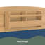 Grand lit superposé avec lit gigogne, cadre de lit superposé en bois avec bibliothèque intégrée et barrière de sécurité de haute qualité, conception de forme d'automobile pour enfants-2010532612