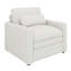 Fauteuil moderne en tissu de chenille, chaises d'appoint confortables en nuage, canapé simple avec coussin double moelleux-1010941904