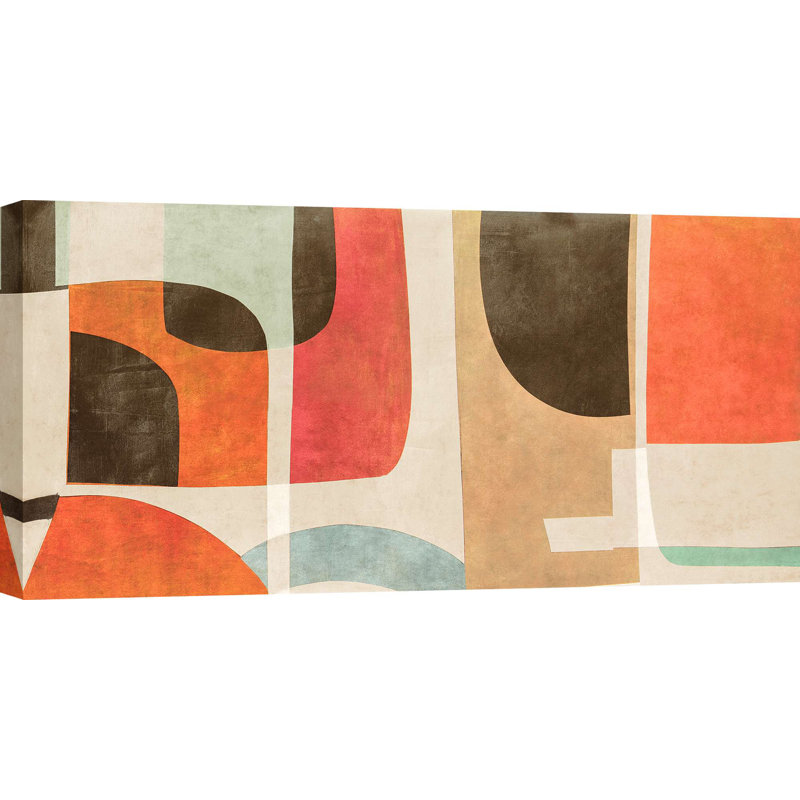 2SR6985 Geometric And Abstract Art: Road To The Horizon by Steve Roja - Wrapped Canvas Print, 60cm H x 120cm W