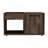 2-Shelf Coffee Table Dark Walnut