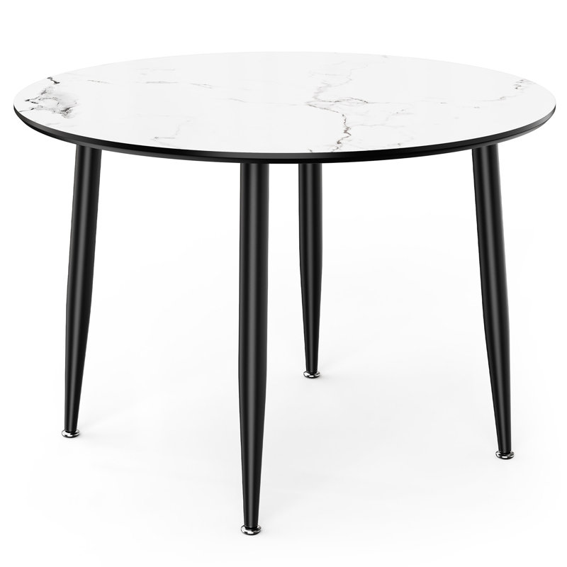 Parma Round Metal Base Dining Table