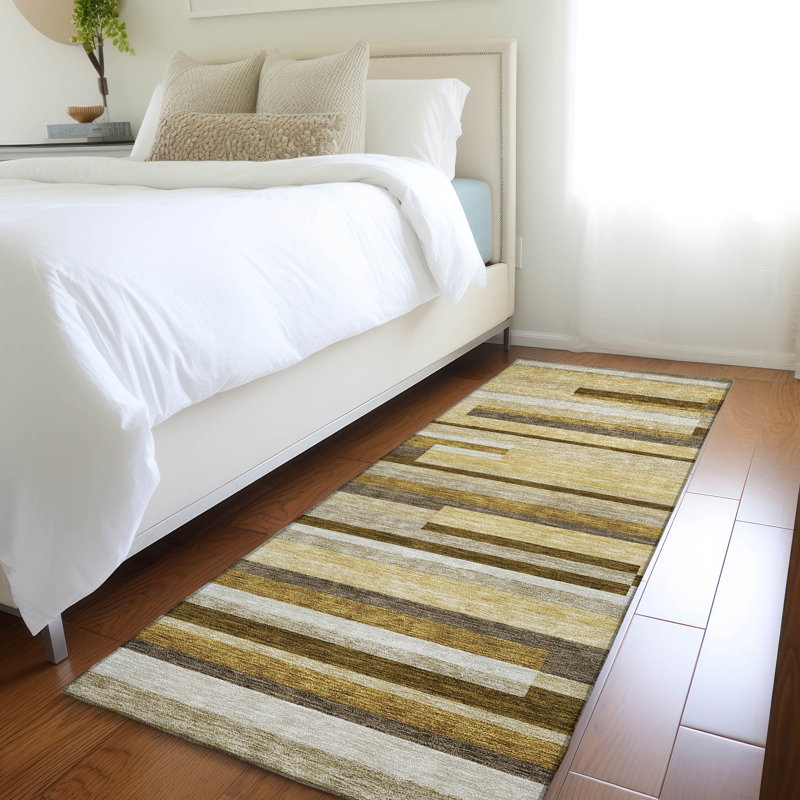 Tapis intérieur / extérieur Malchow avec envers antidérapant, Tapis de couloir 2 pi 3 po x 7 pi 6 po