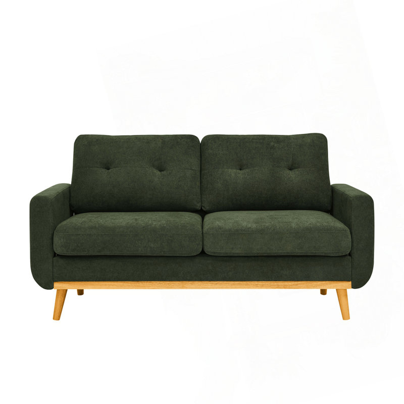 Canapé rembourré Mid-Century, Vert