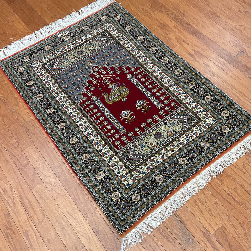  Tapis en laine fabriqué à la main Qum