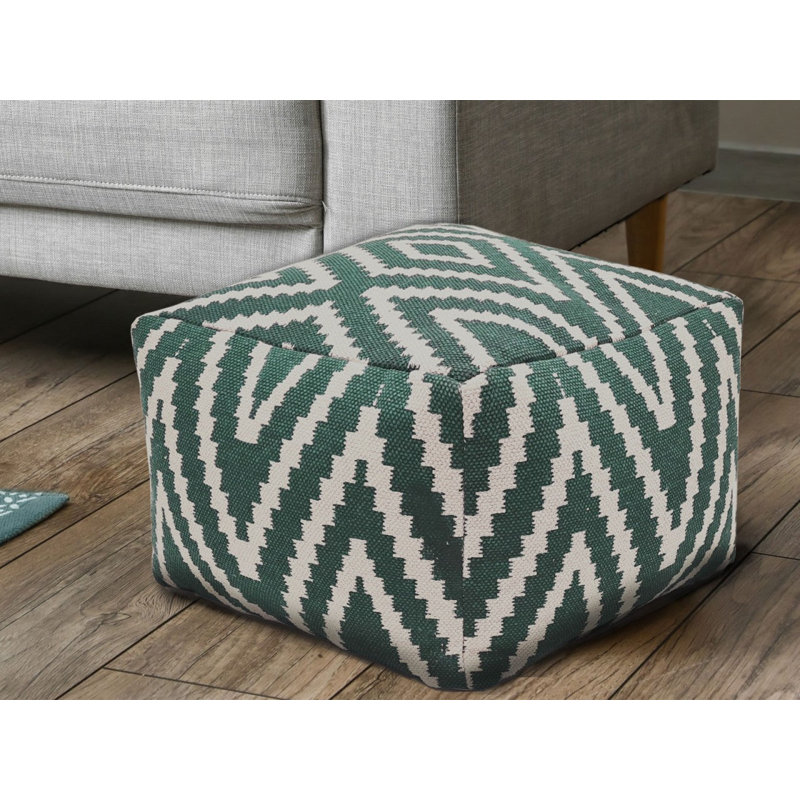 Darrion 55cm Wide Pouf Ottoman, Mint