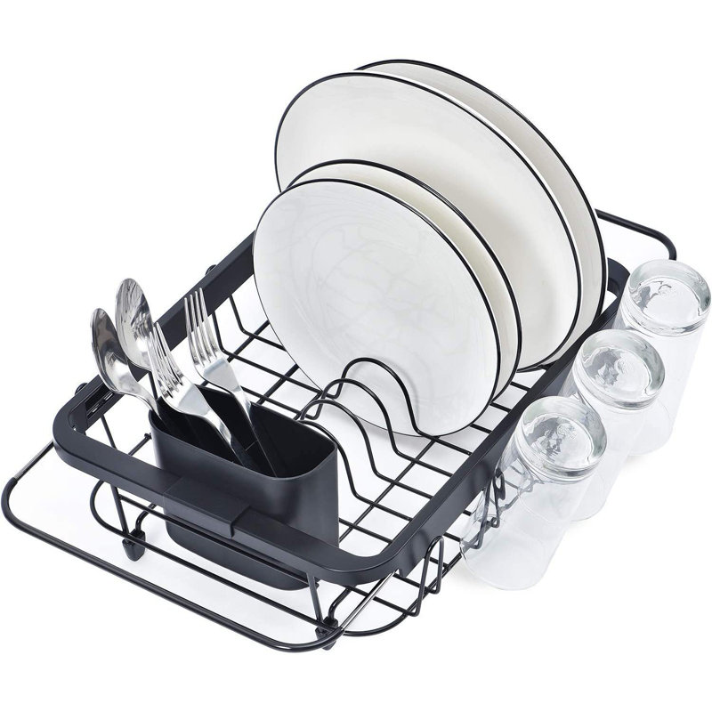 Stainless Steel Dish Rack Expandable Dish Drying Rack Used Over Sink
