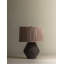 Artifact Table Lamp With Gingham Brown Shade-1660097121