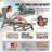 Outdoor Chaise Lounge Chair 6 Position Adjustable Reclining Bench Lounger-252052347