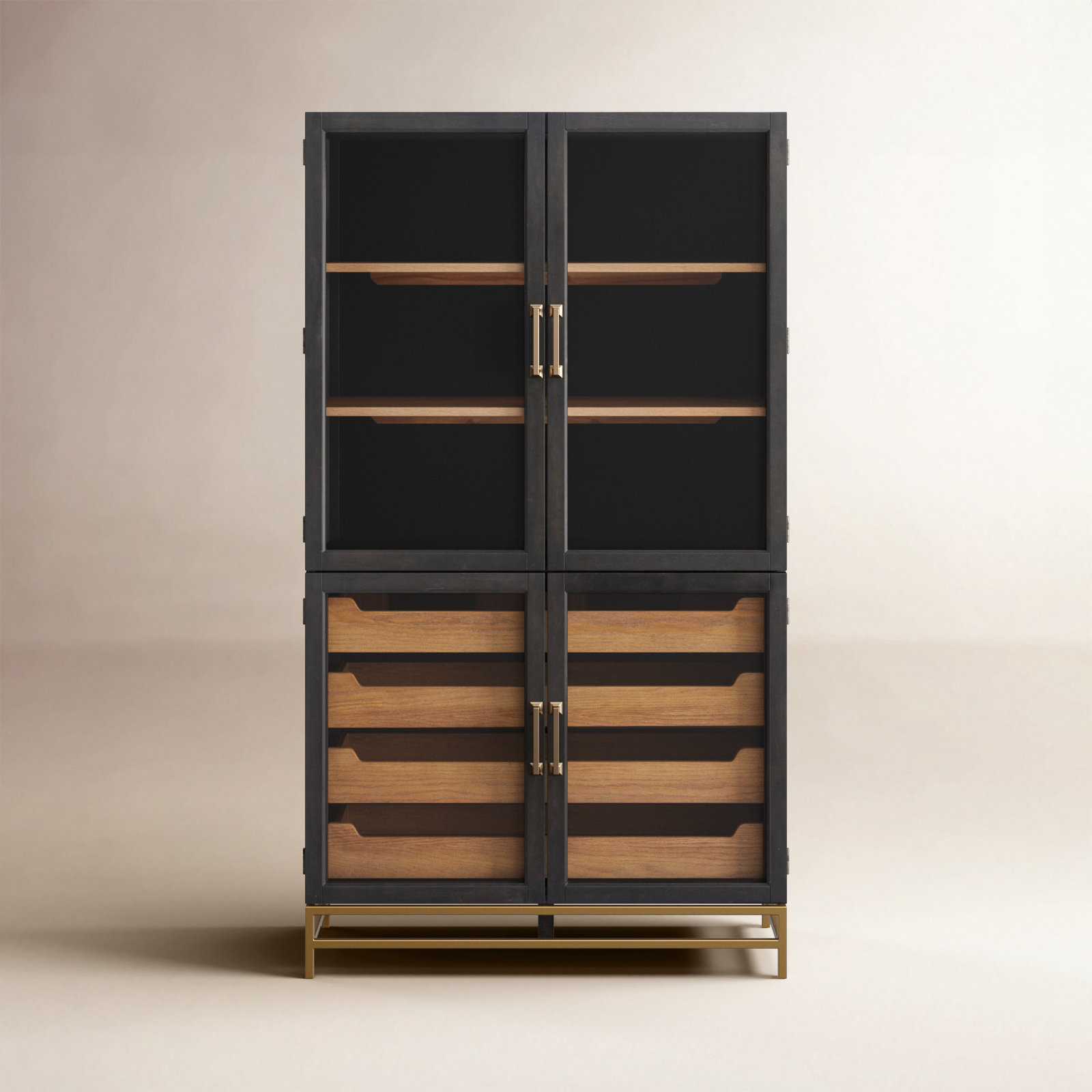Quincey Pine Accent Cabinet